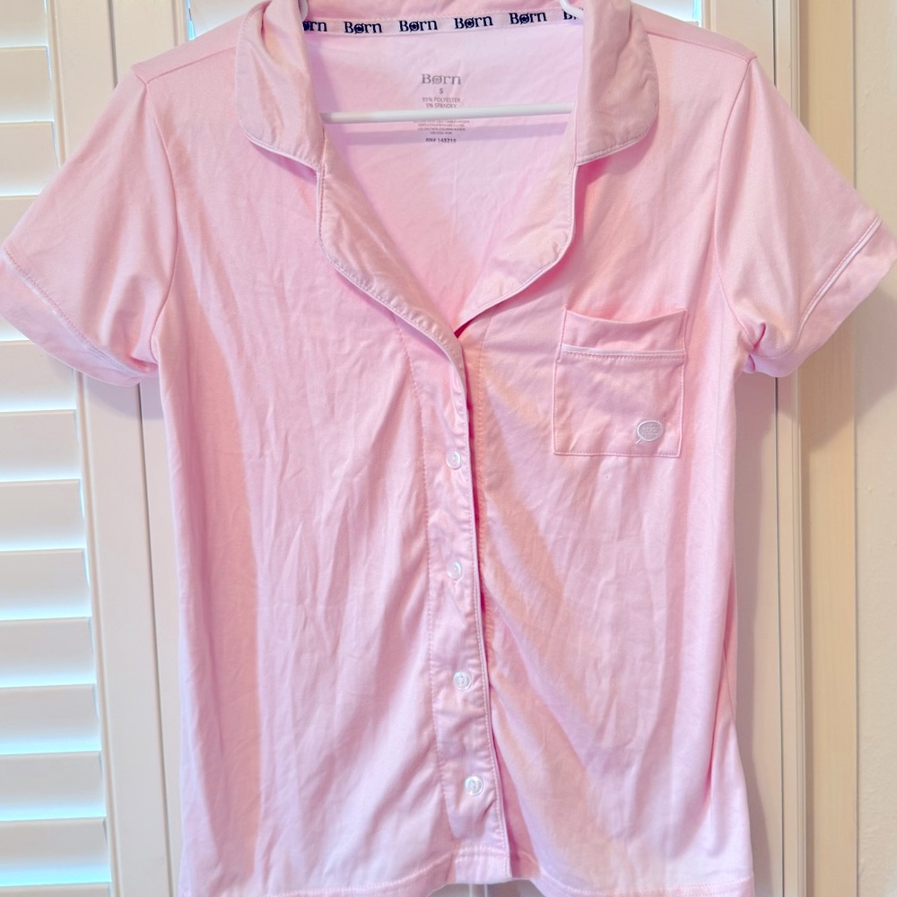 Pink pj shirt